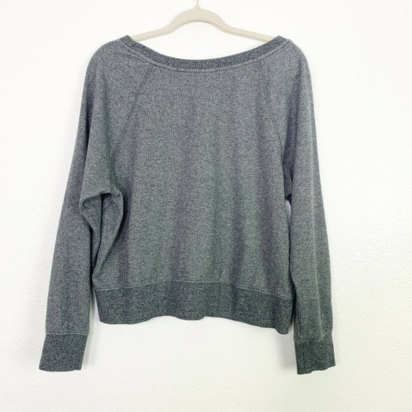 Oakley XL Gray Graphic Wide Scoop Neck Sweater - Picture 2 of 7